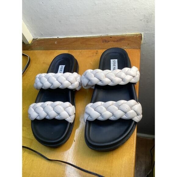 Steve Madden Shoes - tropical y2k boho indie Steve Madden Platform Sandals Ivory 6.5